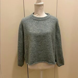 World market Heather green sweater one size
